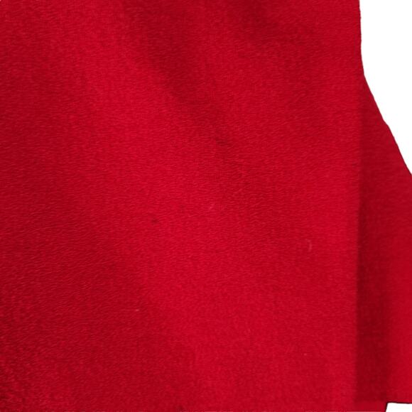 Vintage Bicci Florine Wachter Red Wool Power Suit 10 Jacket Skirt 80s Velvet - Picture 13 of 16